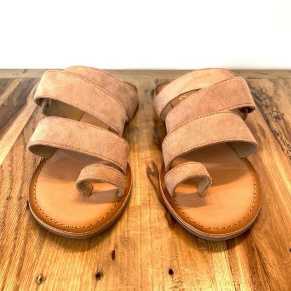 Matisse Good Time Flat Sandals Beige Suede 6 - Picture 2 of 9